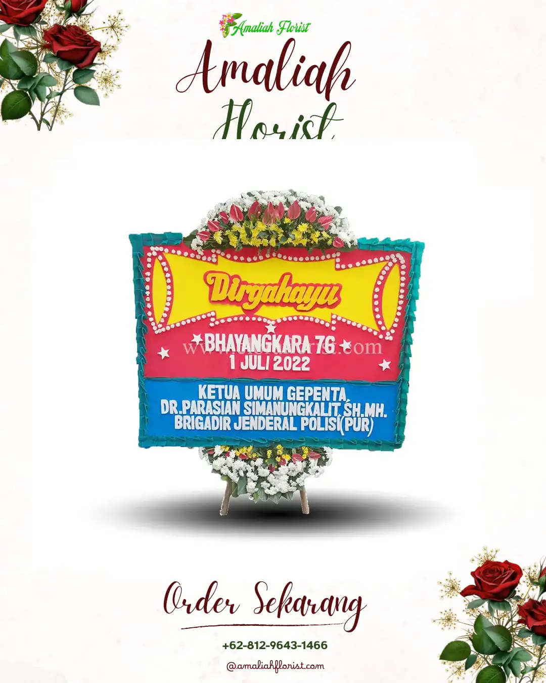 Papan Bunga HUT Ulang Tahun Balongpanggang